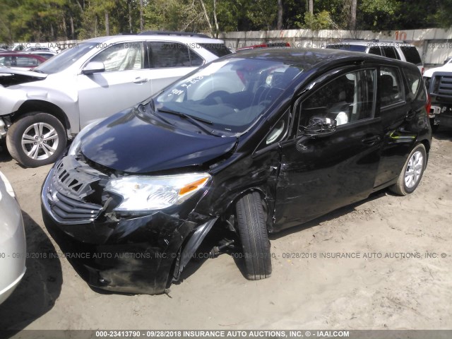 3N1CE2CPXFL424884 - 2015 NISSAN VERSA NOTE S/S PLUS/SV/SL/SR BLACK photo 2