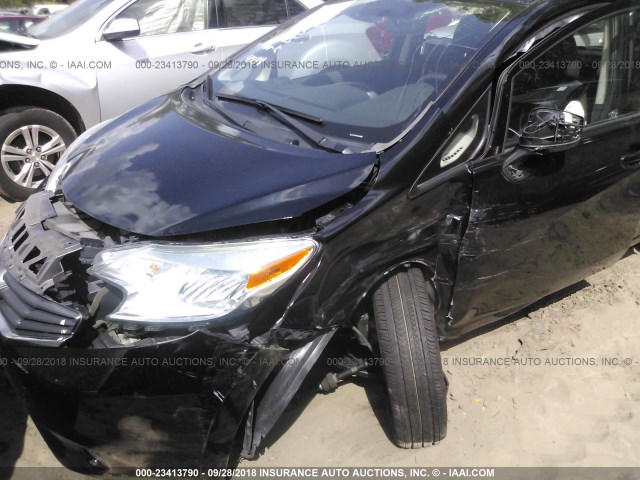 3N1CE2CPXFL424884 - 2015 NISSAN VERSA NOTE S/S PLUS/SV/SL/SR BLACK photo 6