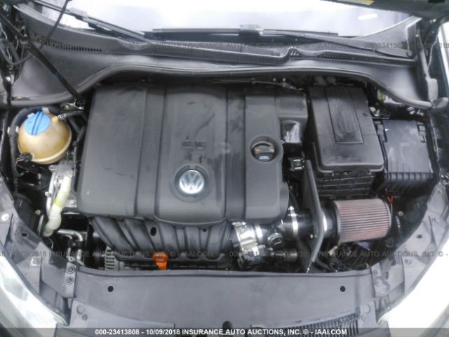 WVWDA7AJ7AW203111 - 2010 VOLKSWAGEN GOLF BLACK photo 10