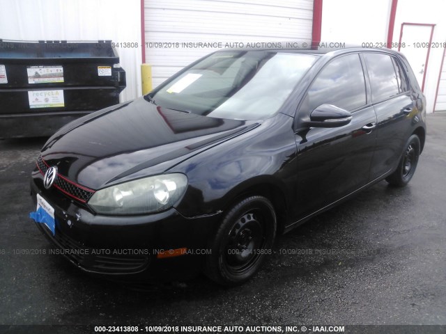 WVWDA7AJ7AW203111 - 2010 VOLKSWAGEN GOLF BLACK photo 2