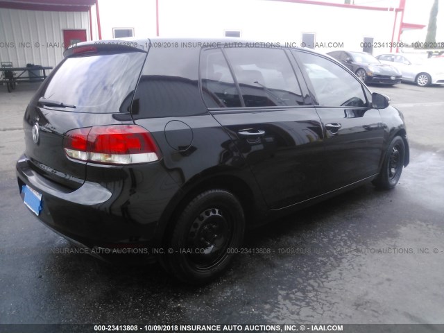WVWDA7AJ7AW203111 - 2010 VOLKSWAGEN GOLF BLACK photo 4