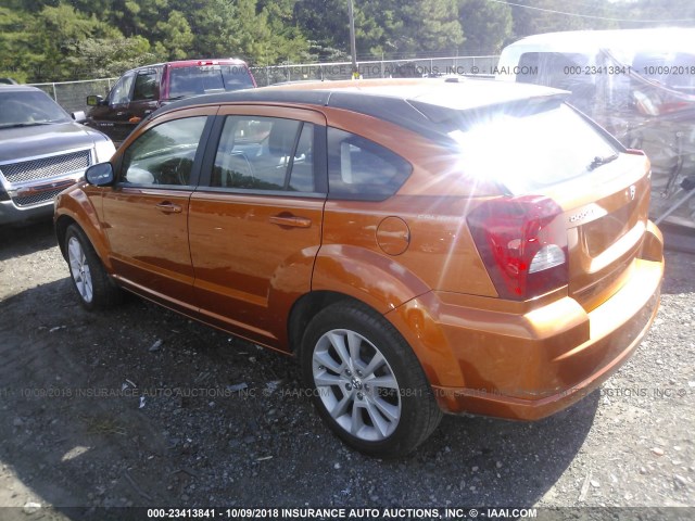 1B3CB5HA0BD179297 - 2011 DODGE CALIBER HEAT ORANGE photo 3