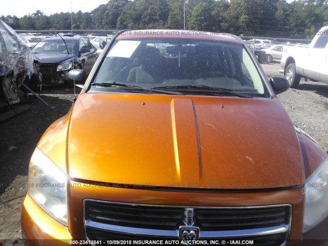 1B3CB5HA0BD179297 - 2011 DODGE CALIBER HEAT ORANGE photo 6