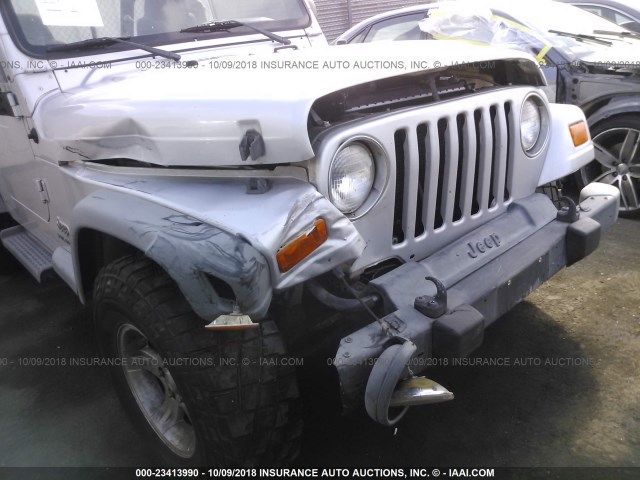 1J4FA44S65P376110 - 2005 JEEP WRANGLER / TJ UNLIMITED SILVER photo 6