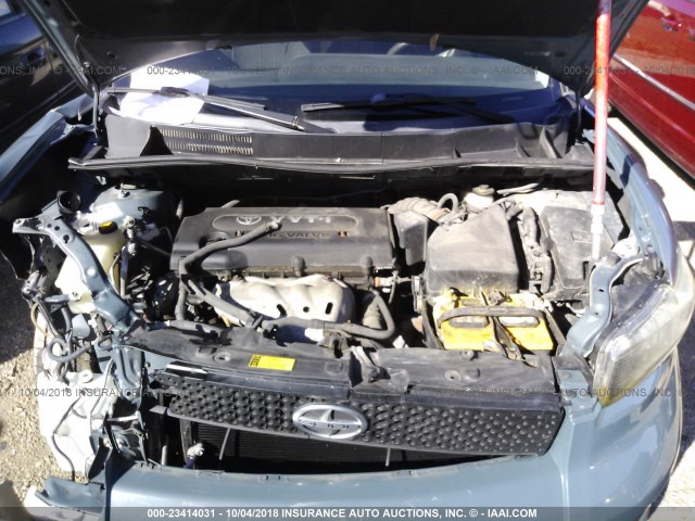 JTLKE50E581031211 - 2008 TOYOTA SCION XB Көк фото 10