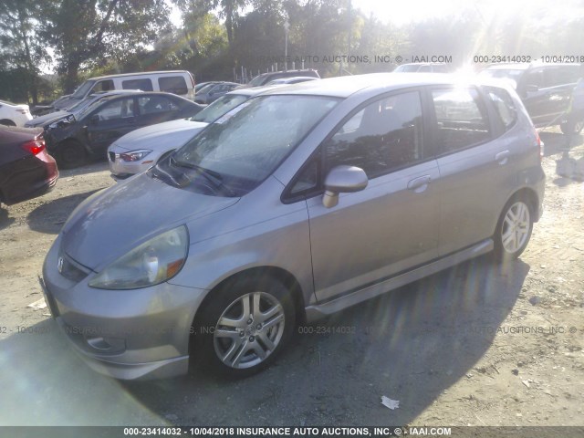 JHMGD38657S046904 - 2007 HONDA FIT S 银色 照片 2