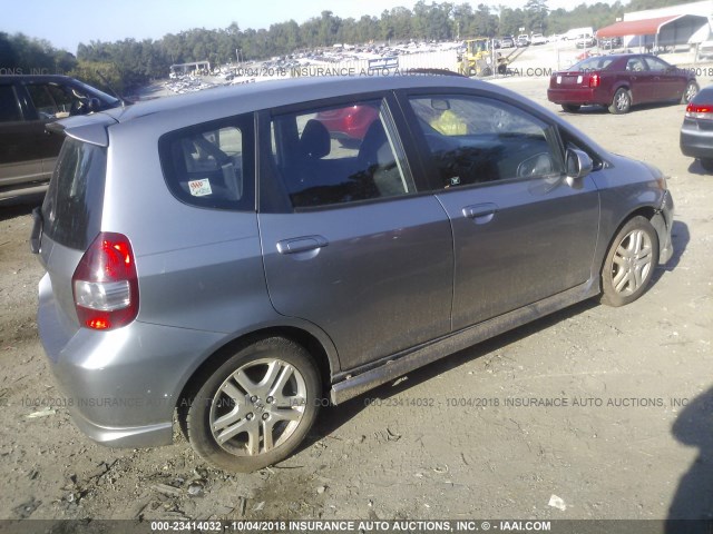 JHMGD38657S046904 - 2007 HONDA FIT S 银色 照片 4