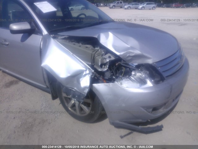 1FAHP24W38G142666 - 2008 FORD TAURUS SEL SILVER photo 6