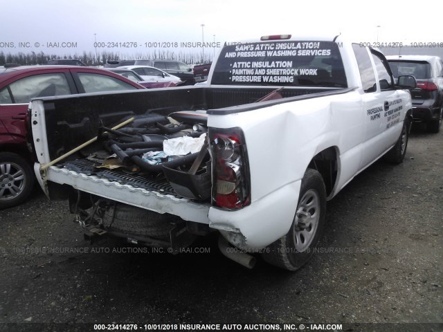 1GCEC19Z47Z110415 - 2007 CHEVROLET SILVERADO C1500 CLASSIC WHITE photo 4