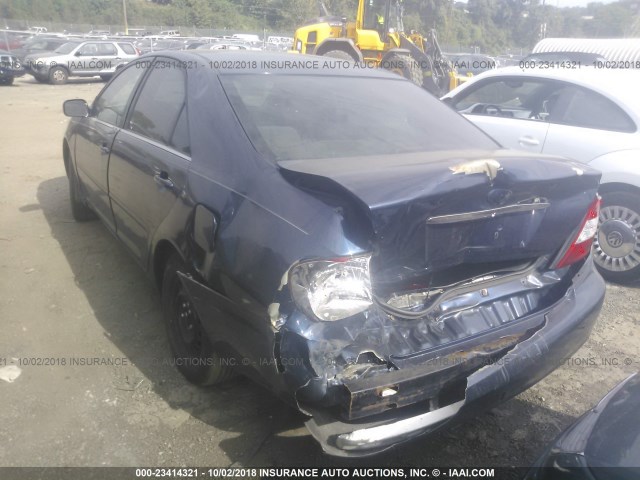 JTDBE32K530160924 - 2003 TOYOTA CAMRY LE/XLE Көк фото 6