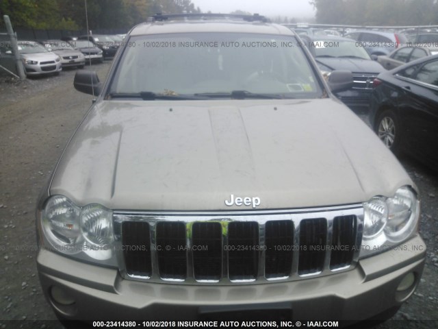 1J8HR58295C571836 - 2005 JEEP GRAND CHEROKEE LIMITED GOLD photo 6