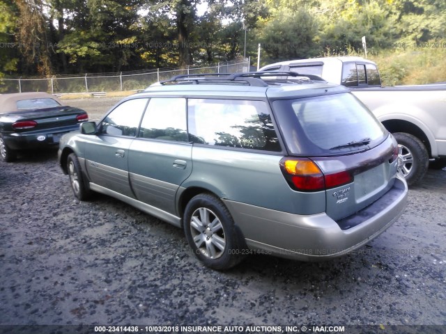 4S3BH815847646071 - 2004 SUBARU LEGACY OUTBACK H6 3.0 SPECIAL GREEN photo 3