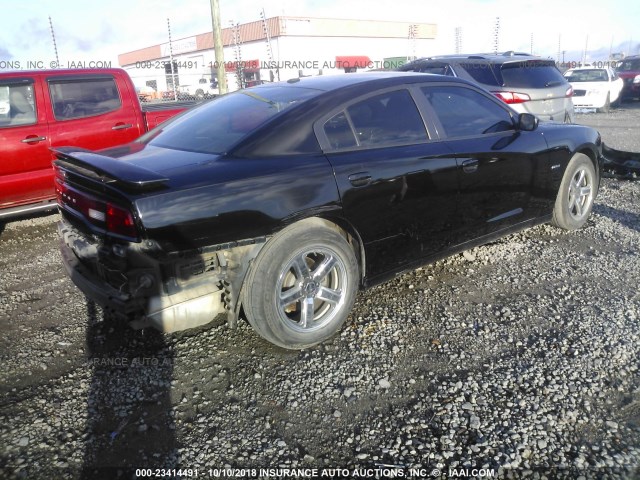 2B3CL5CT9BH610521 - 2011 DODGE CHARGER R/T BLACK photo 4