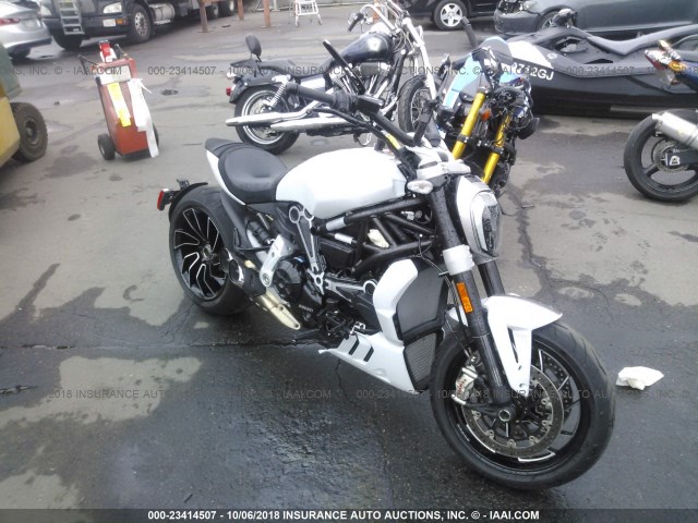 ZDM13BKW4JB009335 - 2018 DUCATI XDIAVEL WHITE photo 1