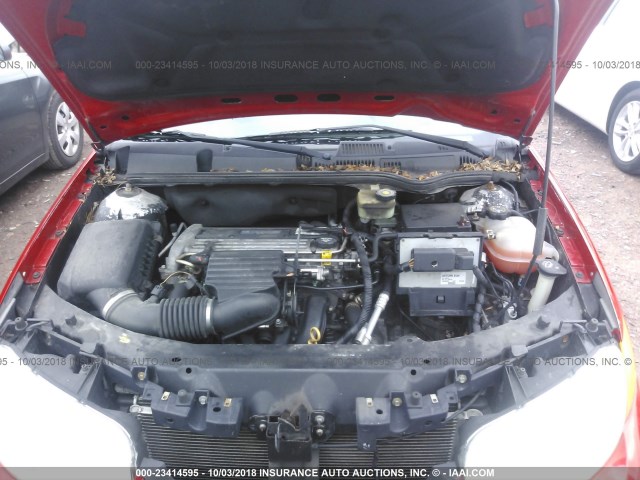 1G8AM12F74Z116369 - 2004 SATURN ION LEVEL 2 红色 照片 10