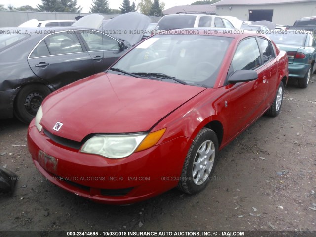 1G8AM12F74Z116369 - 2004 SATURN ION LEVEL 2 RED photo 2