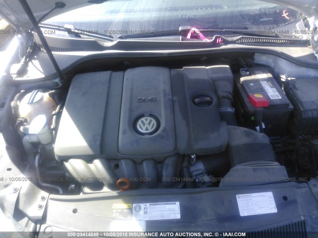 WVWBB7AJ3DW110448 - 2013 VOLKSWAGEN GOLF SILVER photo 10
