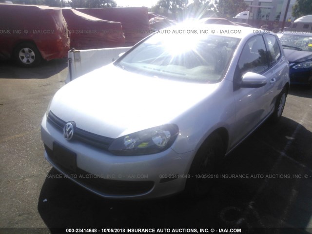 WVWBB7AJ3DW110448 - 2013 VOLKSWAGEN GOLF SILVER photo 2
