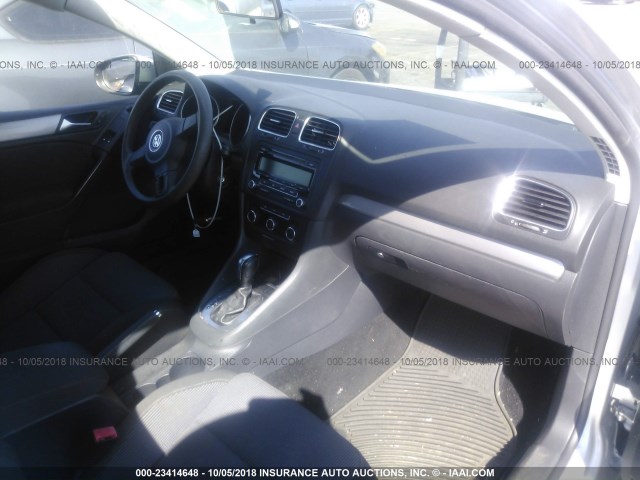 WVWBB7AJ3DW110448 - 2013 VOLKSWAGEN GOLF SILVER photo 5