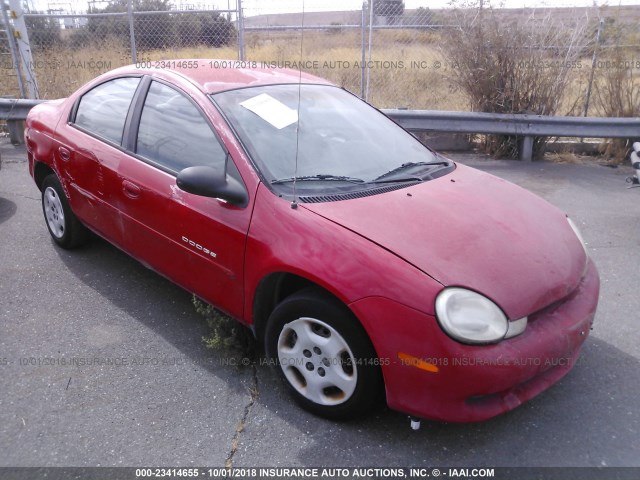 1B3ES46C01D208917 - 2001 DODGE NEON SE/ES RED photo 1