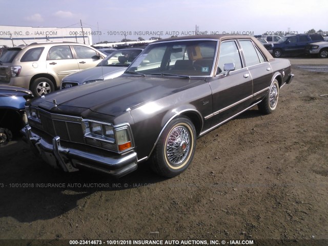 GH41G8F232883 - 1978 DODGE DIPLOMAT  Dark Brown photo 2