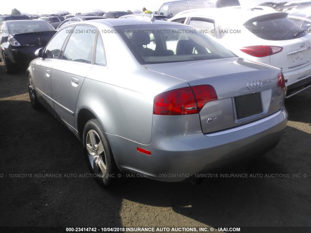 WAUAF78E26A263909 - 2006 AUDI A4 2/TURBO GRAY photo 3