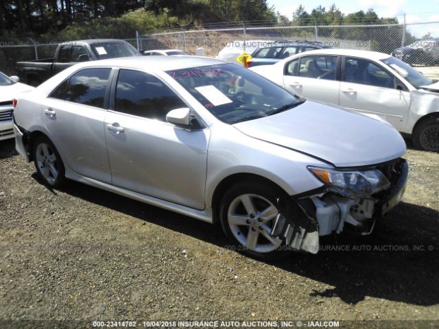 4T1BF1FK4CU028737 - 2012 TOYOTA CAMRY SE/LE/XLE SILVER photo 1