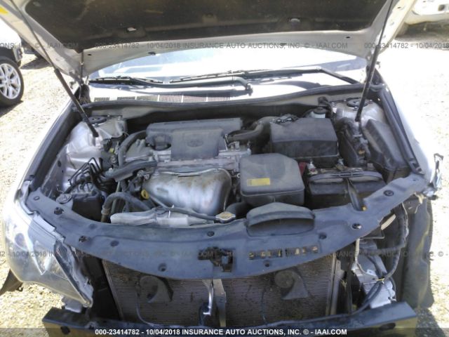 4T1BF1FK4CU028737 - 2012 TOYOTA CAMRY SE/LE/XLE SILVER photo 10
