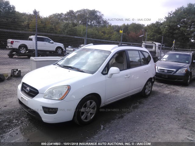 KNAFG525977024601 - 2007 KIA RONDO LX/EX WHITE photo 2