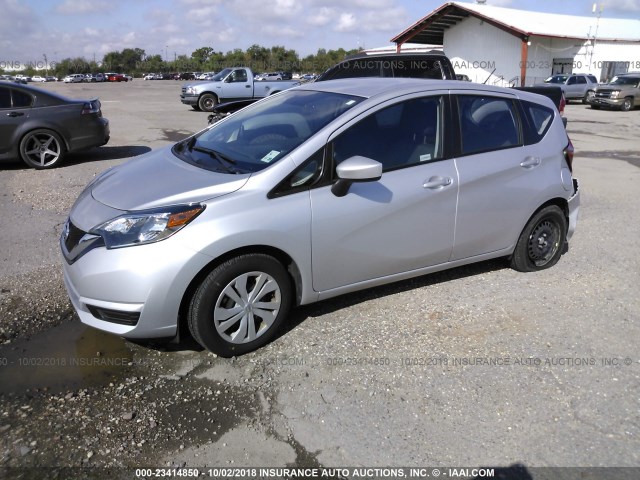 3N1CE2CP7HL379132 - 2017 NISSAN VERSA NOTE S/S PLUS/SV/SL/SR SILVER photo 2