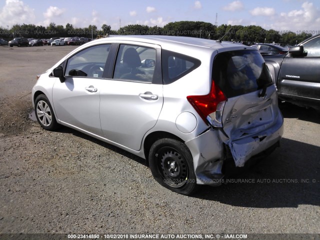 3N1CE2CP7HL379132 - 2017 NISSAN VERSA NOTE S/S PLUS/SV/SL/SR SILVER photo 3