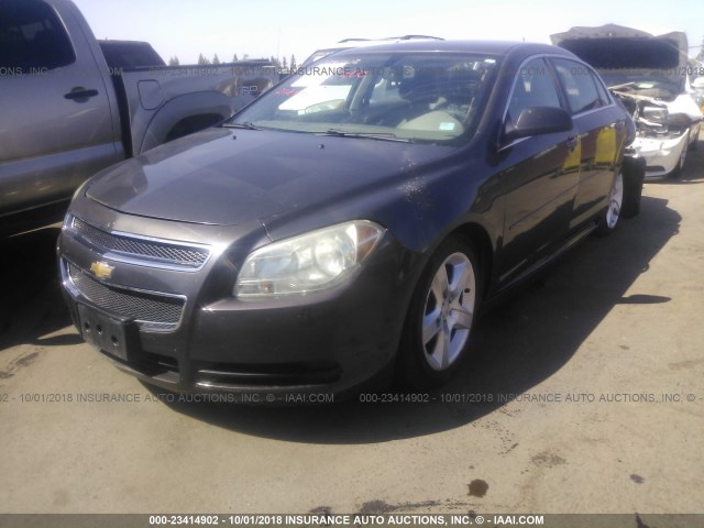 1G1ZA5E04CF383087 - 2012 CHEVROLET MALIBU LS ნაცრისფერი ფოტო 2