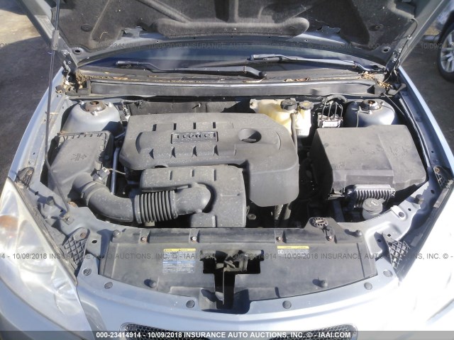 1G2ZF58B174276266 - 2007 PONTIAC G6 VALUE LEADER/BASE GRAY photo 10