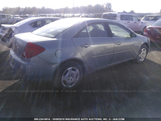 1G2ZF58B174276266 - 2007 PONTIAC G6 VALUE LEADER/BASE GRAY photo 4