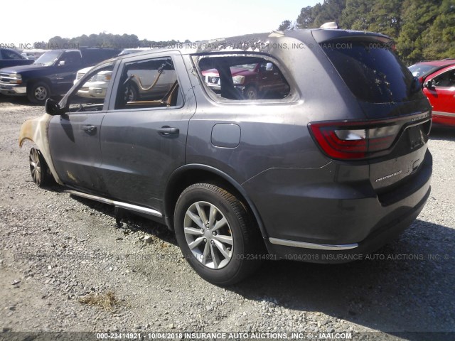 1C4RDHAGXHC660403 - 2017 DODGE DURANGO SXT GRAY photo 3