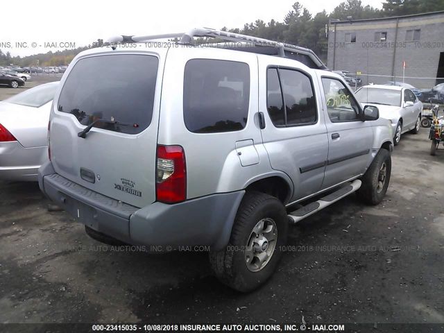 5N1ED28Y31C539062 - 2001 NISSAN XTERRA XE/SE SILVER photo 4