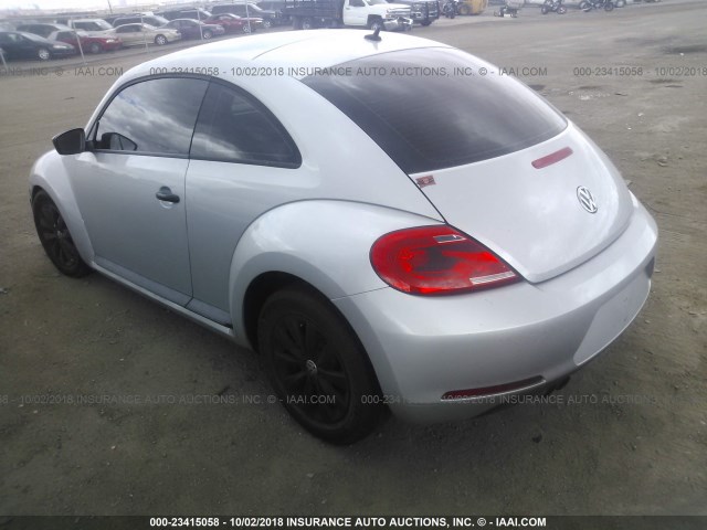 3VWF17ATXEM642848 - 2014 VOLKSWAGEN BEETLE SILVER photo 3