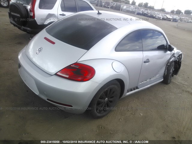 3VWF17ATXEM642848 - 2014 VOLKSWAGEN BEETLE SILVER photo 4