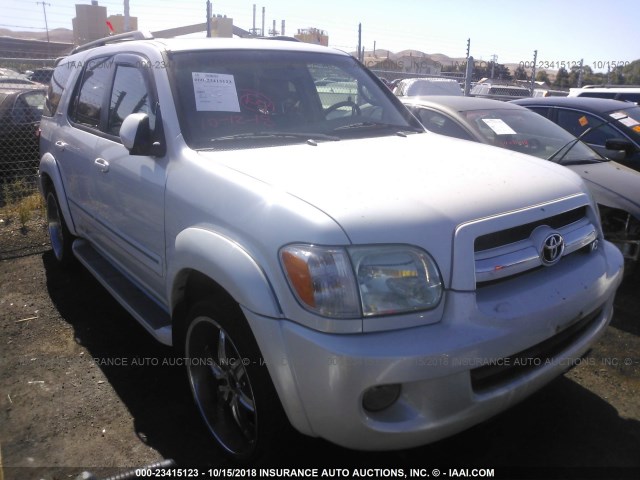 5TDBT48A66S269033 - 2006 TOYOTA SEQUOIA LIMITED WHITE photo 1