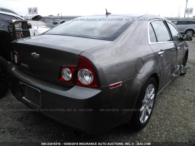 1G1ZE5E79AF110807 - 2010 CHEVROLET MALIBU LTZ 棕色 照片 4