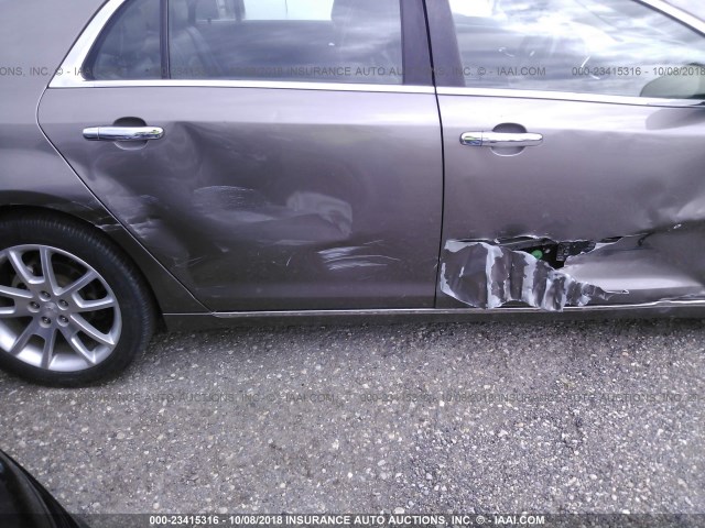 1G1ZE5E79AF110807 - 2010 CHEVROLET MALIBU LTZ 棕色 照片 6