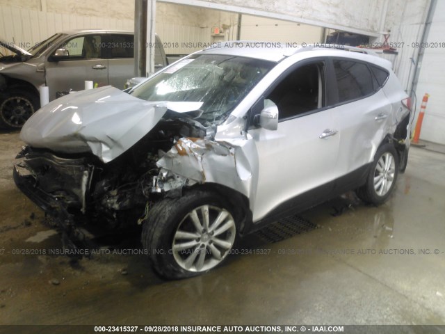 KM8JUCACXDU578068 - 2013 HYUNDAI TUCSON GLS/LIMITED GRAY photo 2