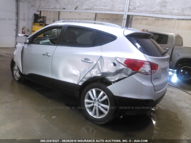 KM8JUCACXDU578068 - 2013 HYUNDAI TUCSON GLS/LIMITED GRAY photo 3