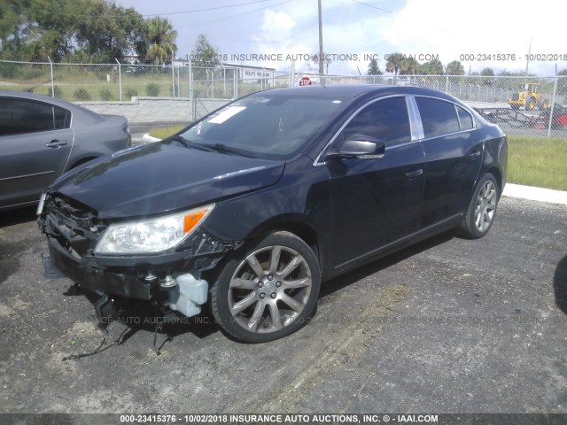 1G4GE5ED8BF233418 - 2011 BUICK LACROSSE CXS BLACK photo 2