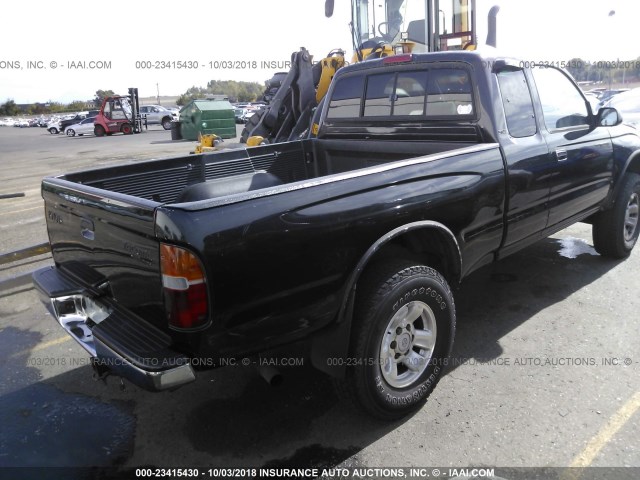 4TASM92N6YZ598012 - 2000 TOYOTA TACOMA XTRACAB PRERUNNER შავი ფოტო 4