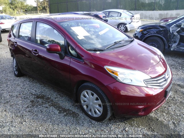3N1CE2CP8EL394959 - 2014 NISSAN VERSA NOTE S/S PLUS/SV/SL RED photo 1