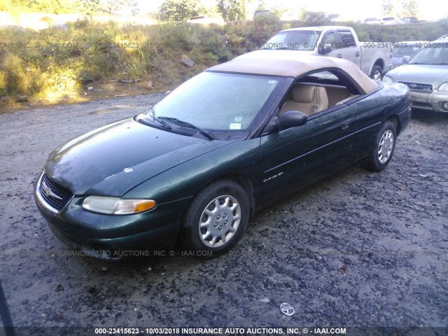 3C3EL45H9XT595368 - 1999 CHRYSLER SEBRING JX GREEN photo 2