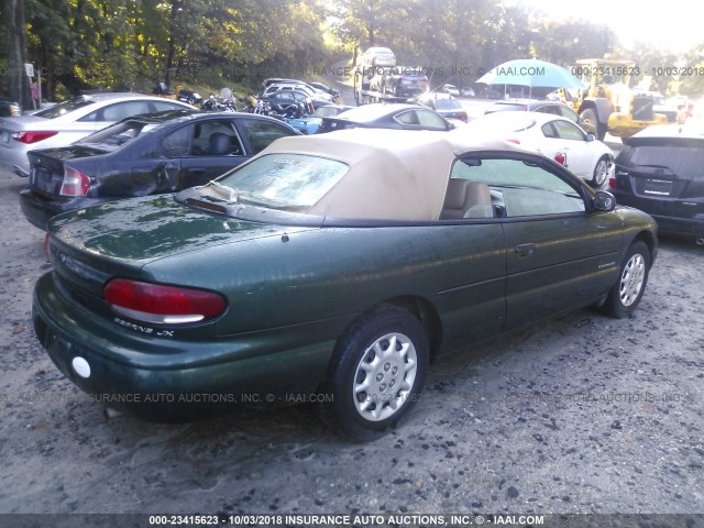 3C3EL45H9XT595368 - 1999 CHRYSLER SEBRING JX GREEN photo 4