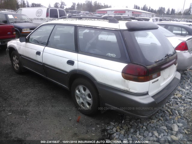 4S3BG6850W6613345 - 1998 SUBARU LEGACY 30TH ANN OUTBACK/LTD/SPT WHITE photo 3