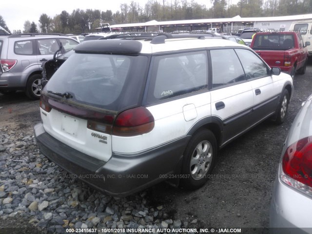 4S3BG6850W6613345 - 1998 SUBARU LEGACY 30TH ANN OUTBACK/LTD/SPT WHITE photo 4